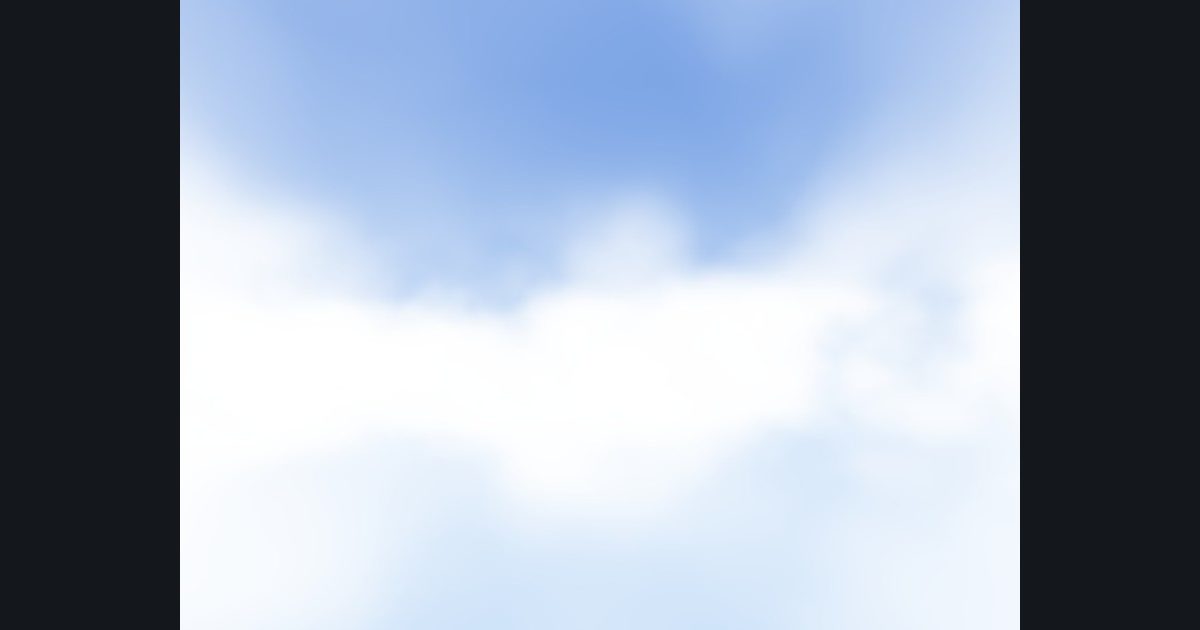 The picture produced by the shader in the lesson "Clouds 2: marching through the volume"