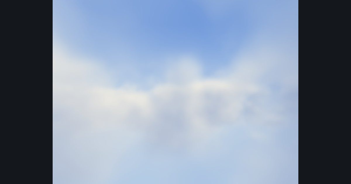 The picture produced by the shader in the lesson "Clouds 3: light and shadow inside the cloud"