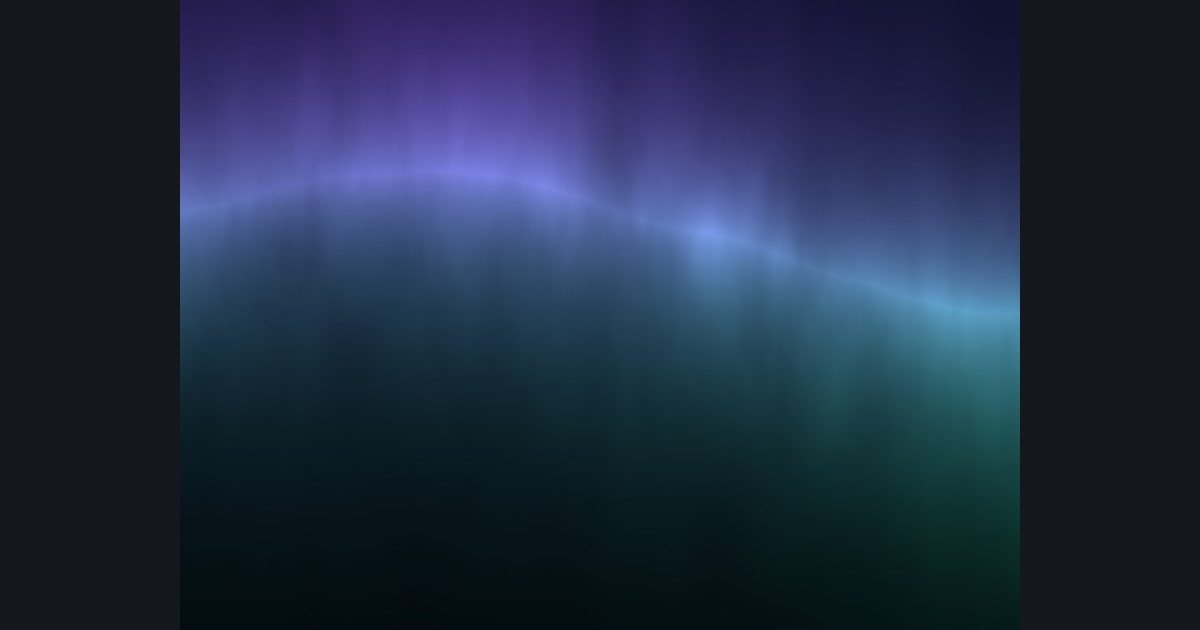 The target picture for the shader challenge "Aurora borealis"