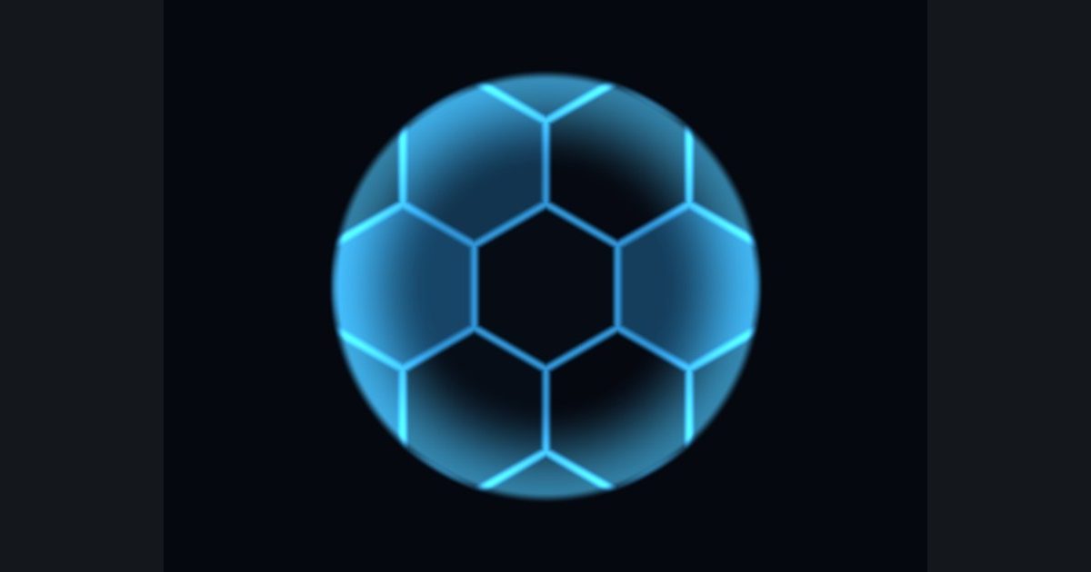 The target picture for the shader challenge "Hex energy shield"