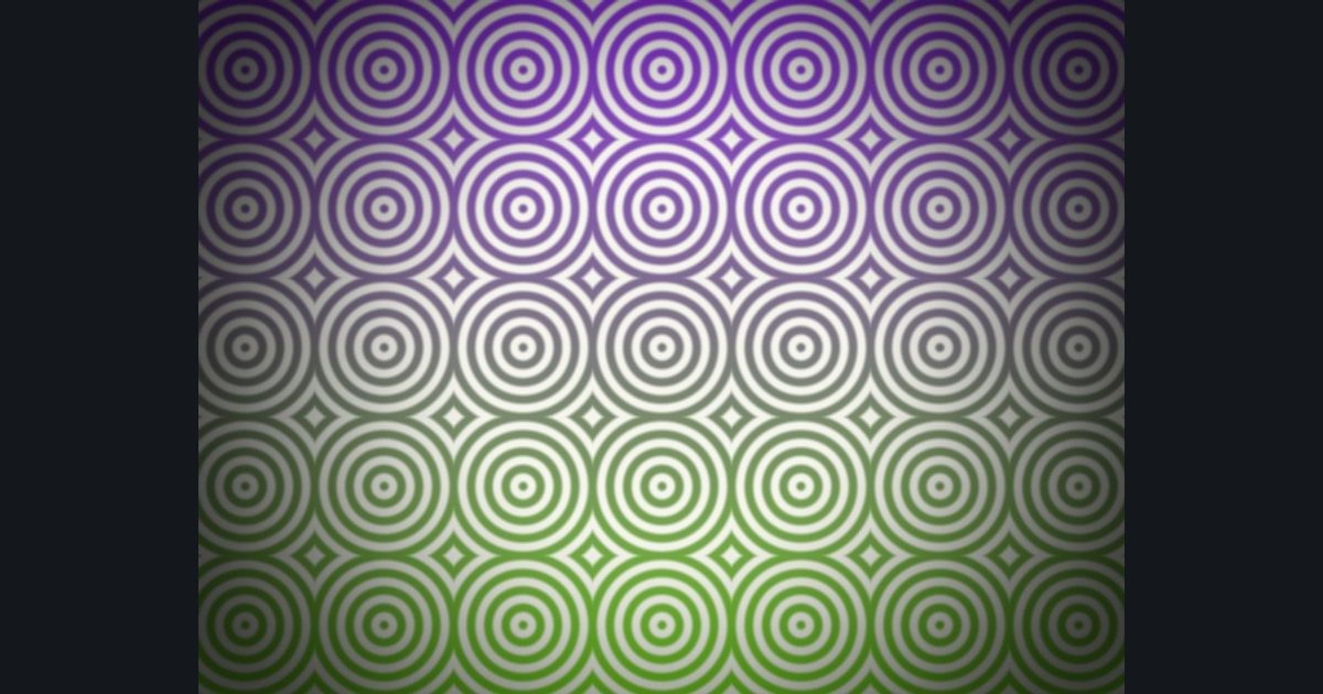 The target picture for the shader challenge "5×5 tiled rings with a dark vignette"