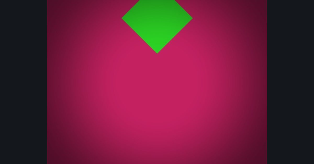 The target picture for the shader challenge "Scrolling diamond with a dark vignette"