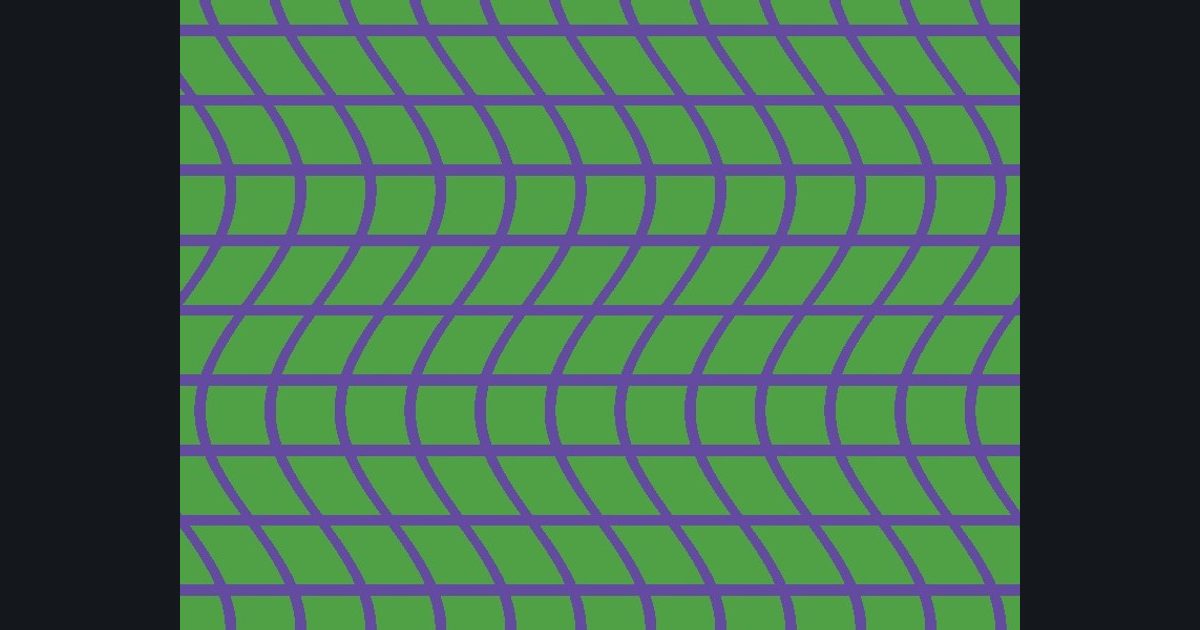 The target picture for the shader challenge "Scrolling rippling grid with a pulsing brightness"