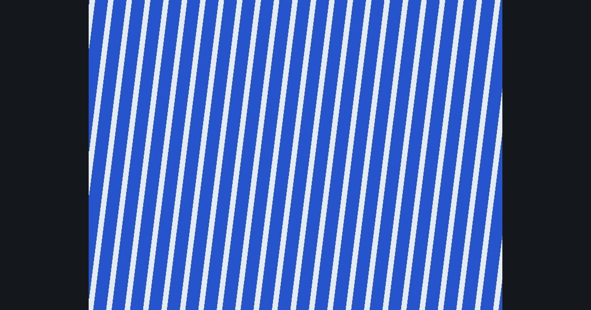 The target picture for the shader challenge "Spinning scrolling stripes"