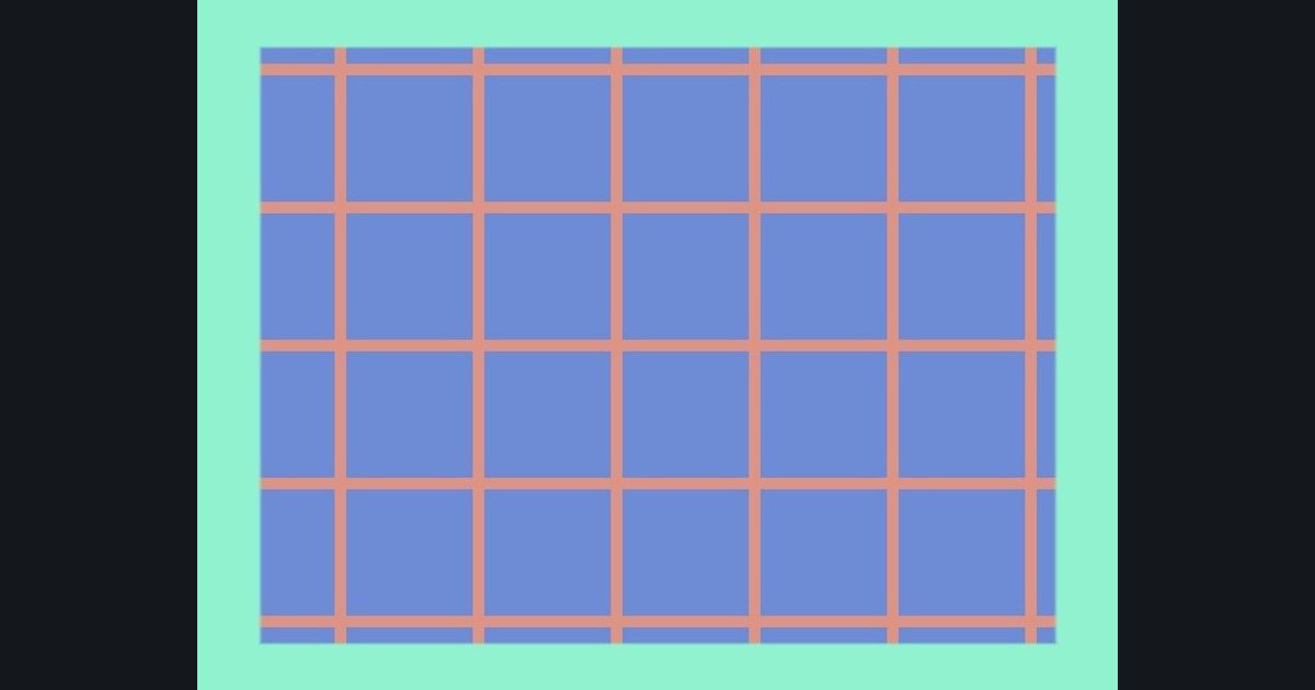 The target picture for the shader challenge "Scrolling grid with a border"