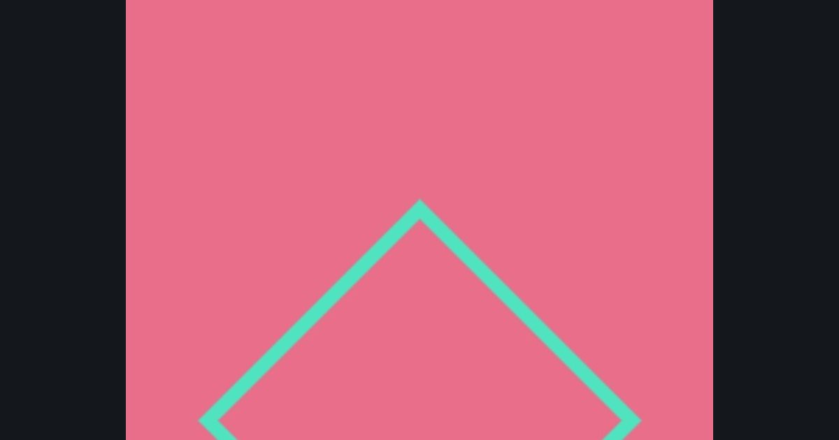 The target picture for the shader challenge "Scrolling diamond outline"