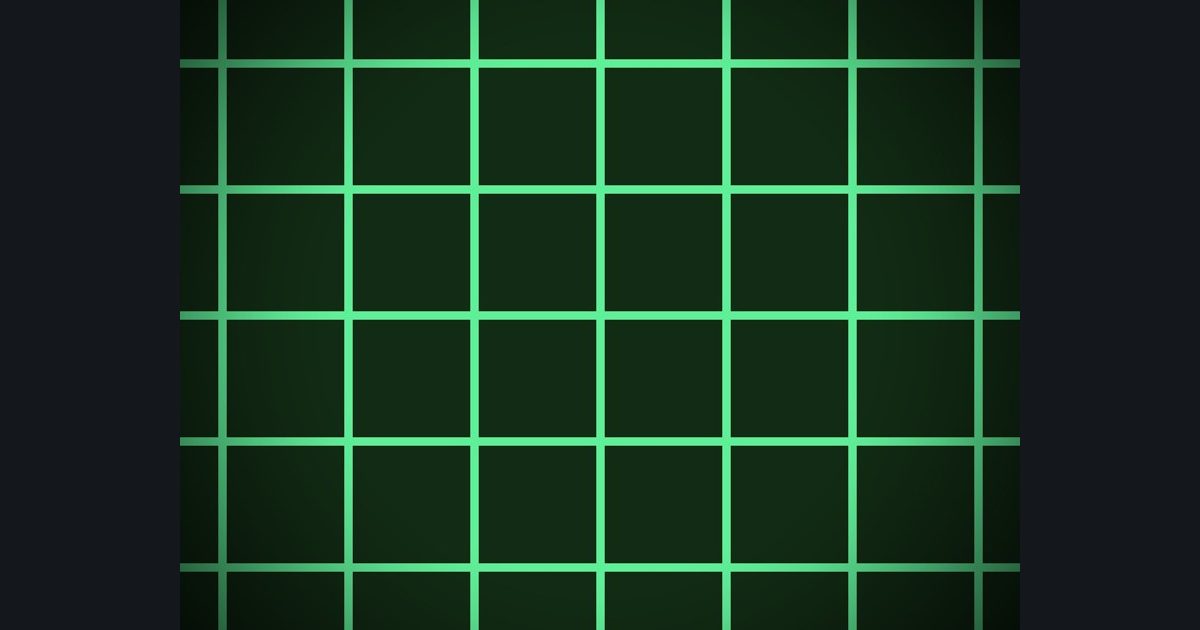 The target picture for the shader challenge "Grid with a dark vignette"