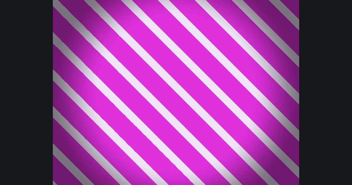 The target picture for the shader challenge "Stripes with a dark vignette"