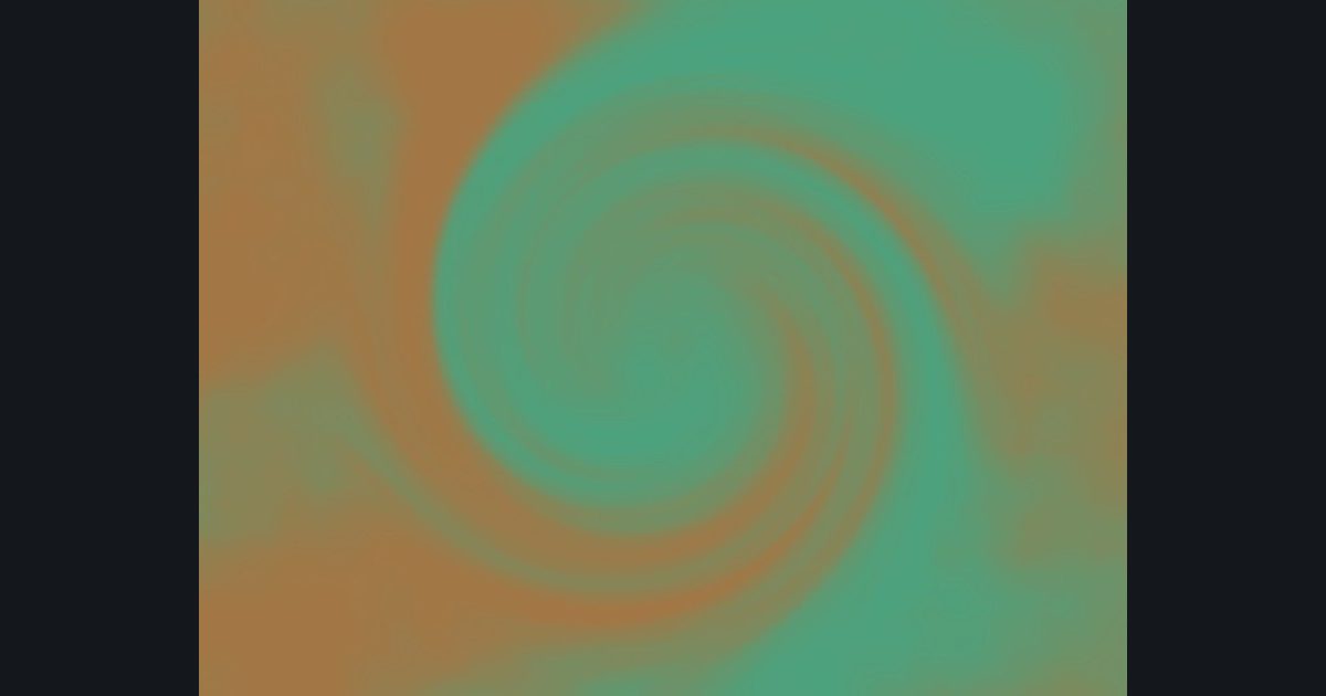 The target picture for the shader challenge "Twisted fractal noise with a pulsing brightness"