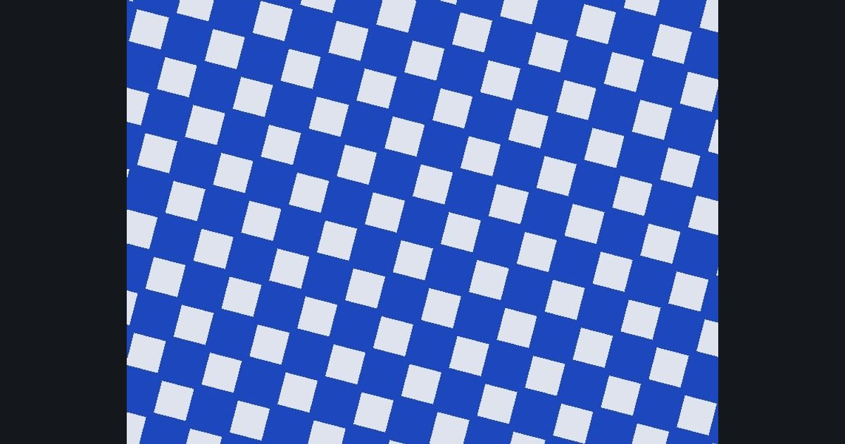 The target picture for the shader challenge "Spinning diamond lattice"