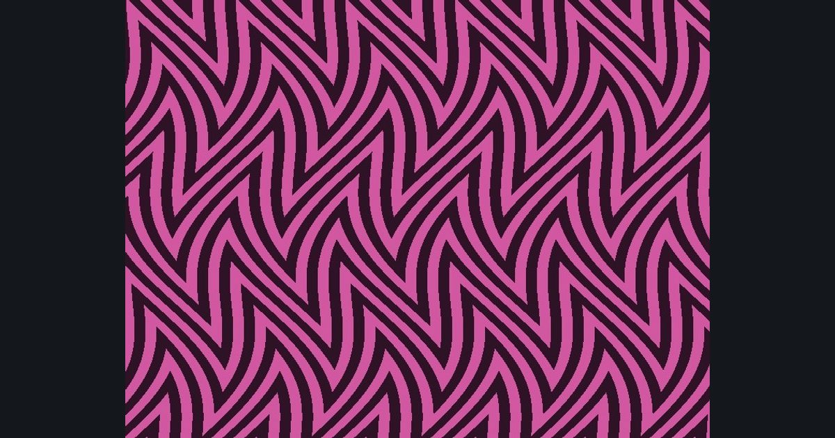 The target picture for the shader challenge "Scrolling rippling zigzag stripes"