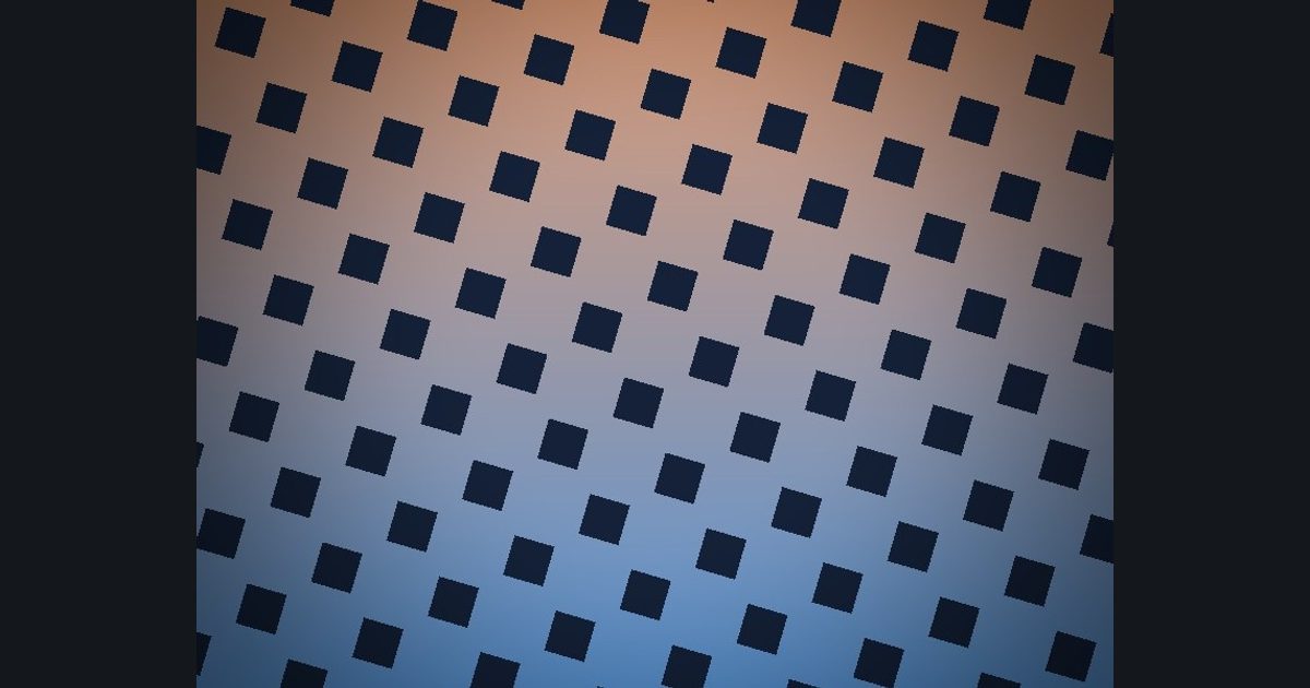 The target picture for the shader challenge "Tilted diamond lattice with a dark vignette"