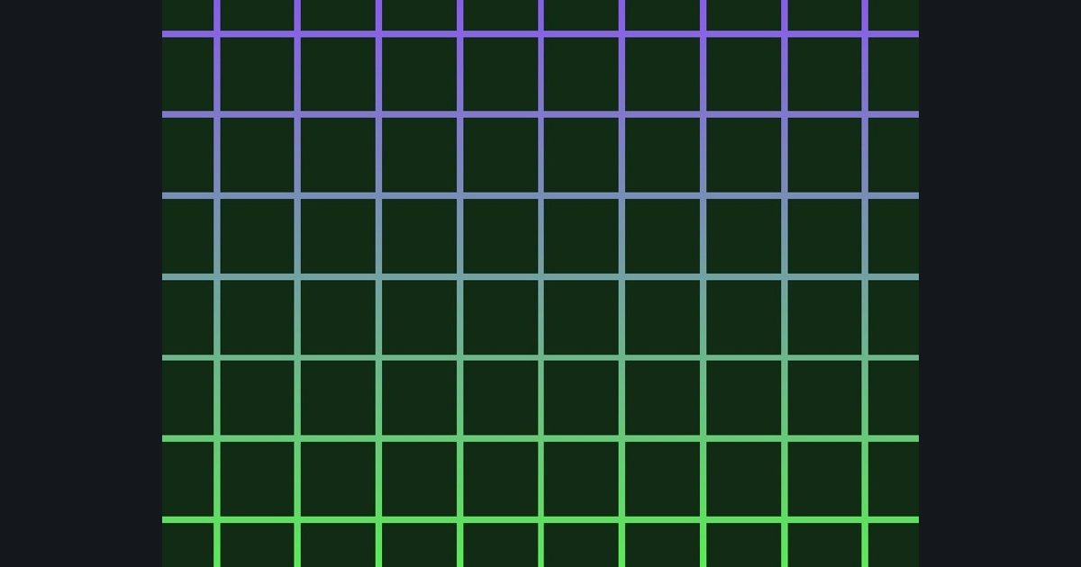 The target picture for the shader challenge "Scrolling grid"
