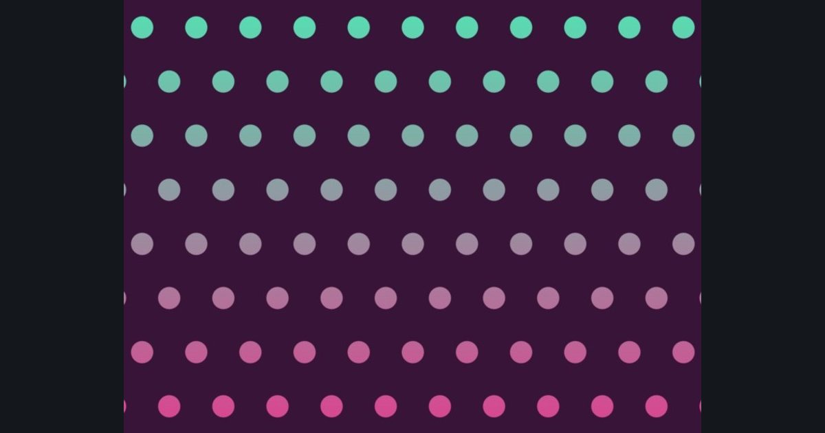 The target picture for the shader challenge "2×2 tiled staggered dots"