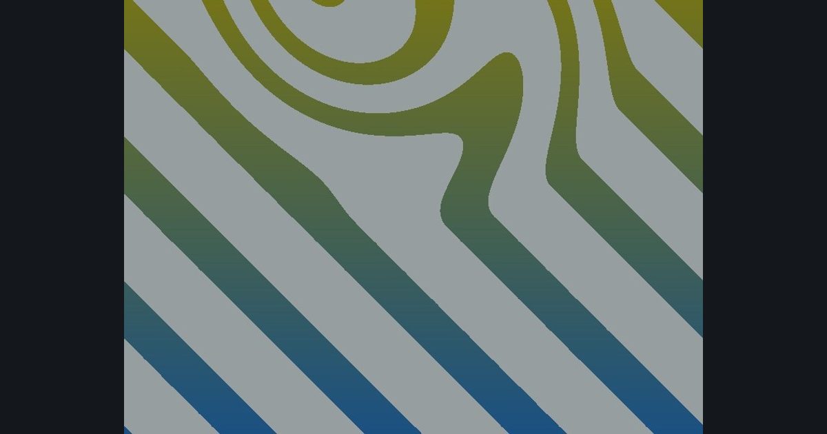 The target picture for the shader challenge "Scrolling twisted stripes with a pulsing brightness"