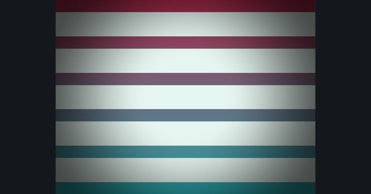 The target picture for the shader challenge "Pixelated pulsing zigzag stripes with a dark vignette"