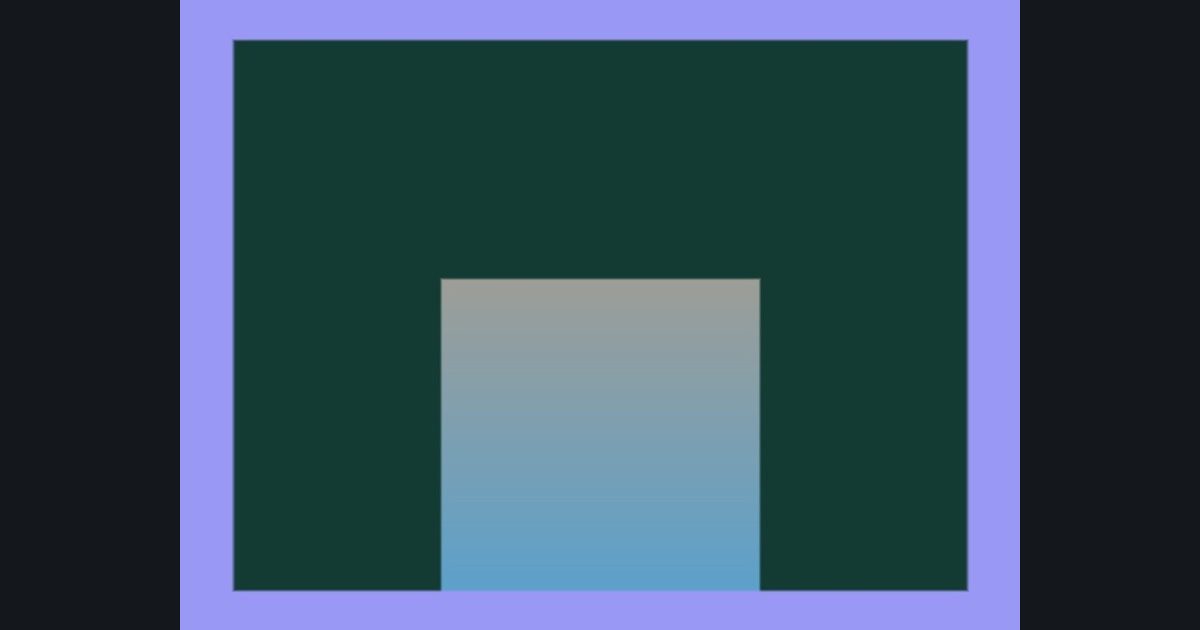 The target picture for the shader challenge "Scrolling square with a border"