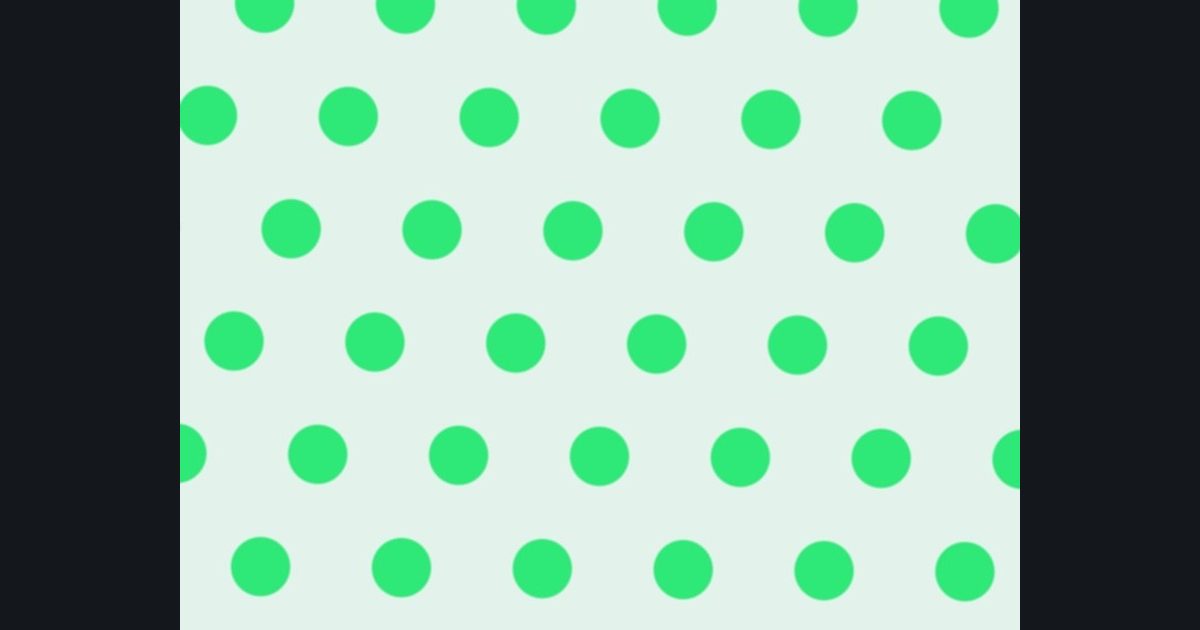 The target picture for the shader challenge "Tilted staggered dots"