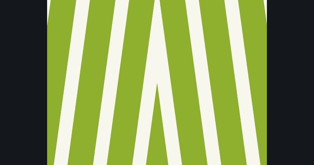 The target picture for the shader challenge "Mirrored spinning stripes"