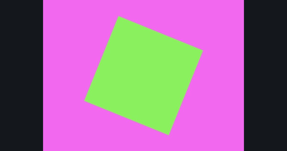 The target picture for the shader challenge "Tilted diamond"