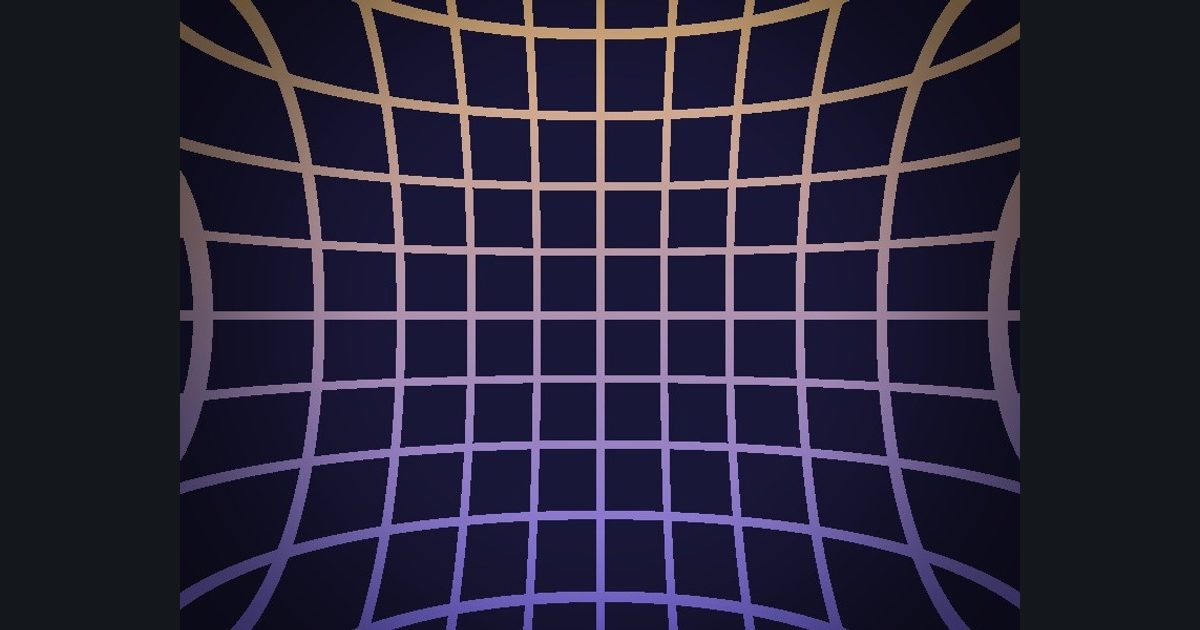 The target picture for the shader challenge "Pinched grid with a dark vignette"