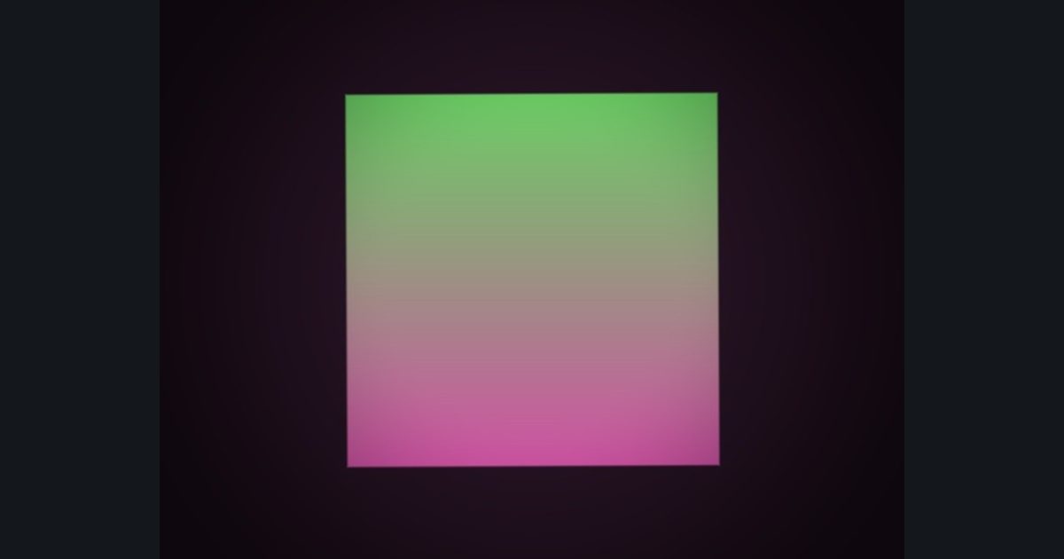 The target picture for the shader challenge "Spinning diamond with a dark vignette"