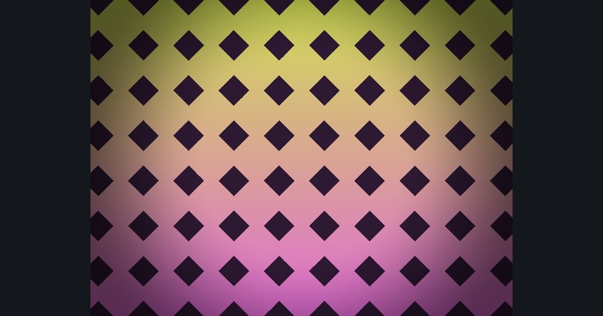 The target picture for the shader challenge "Diamond lattice with a dark vignette"