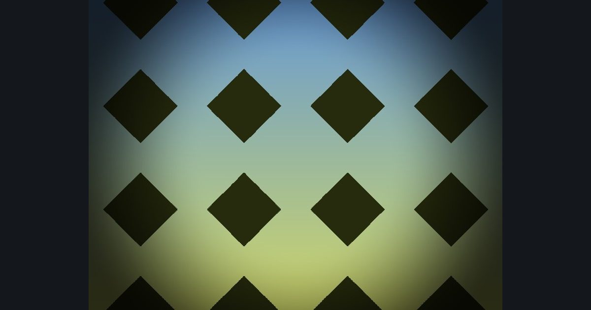 The target picture for the shader challenge "Scrolling diamond lattice with a dark vignette"