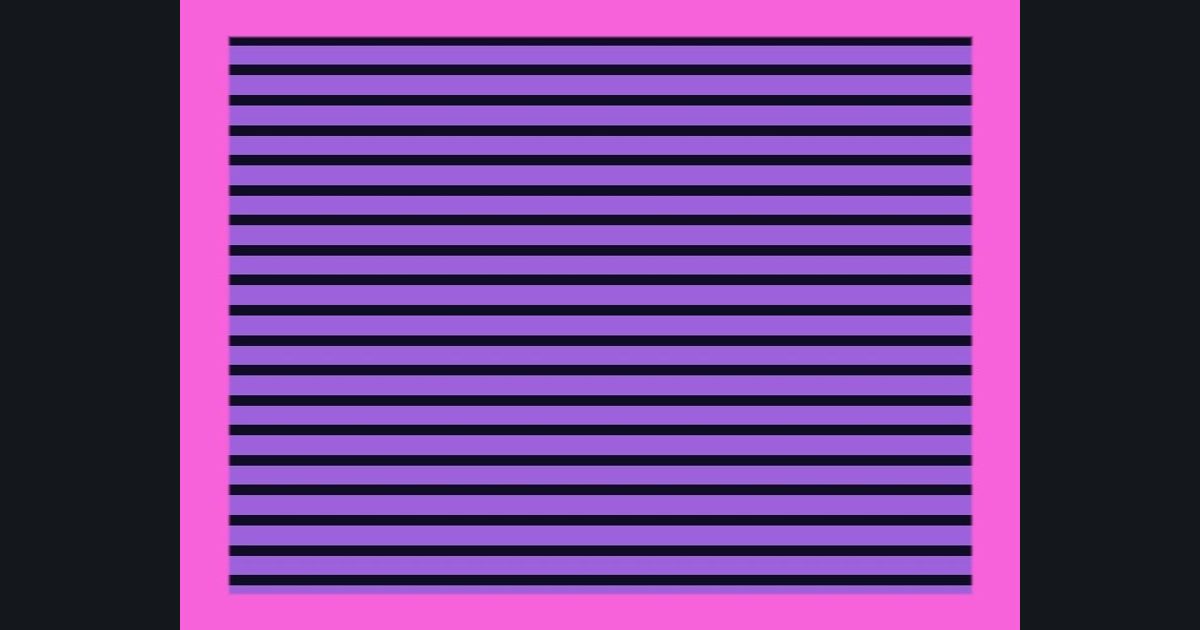 The target picture for the shader challenge "3×3 tiled stripes with a border"