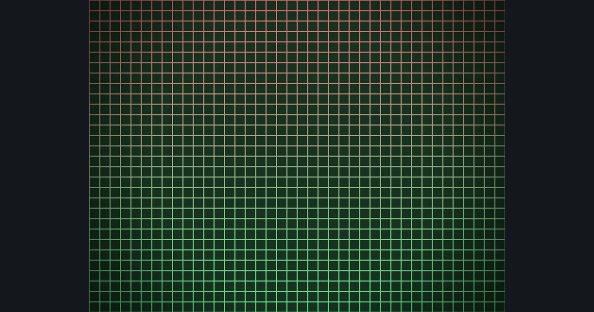 The target picture for the shader challenge "3×3 tiled grid with a dark vignette"