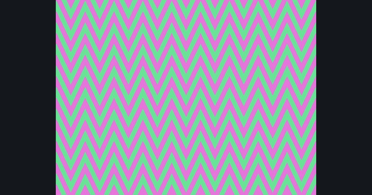The target picture for the shader challenge "Pulsing zigzag stripes"