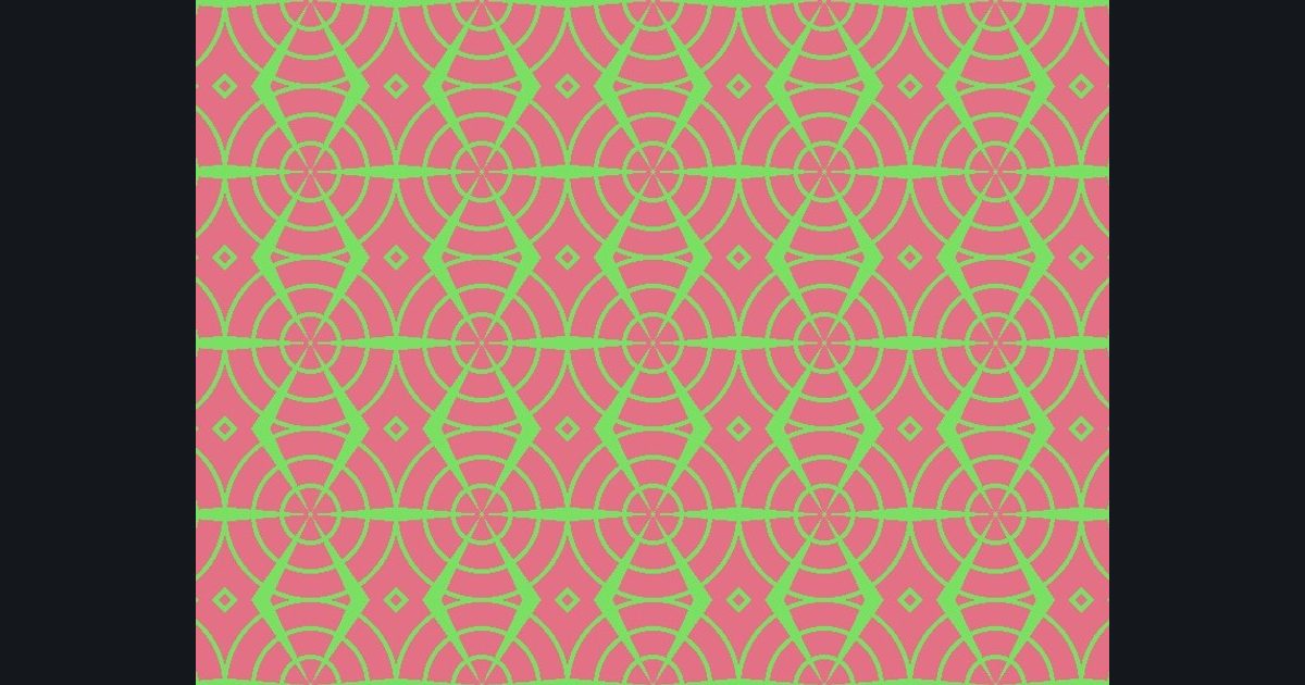 The target picture for the shader challenge "4×4 tiled polar grid"