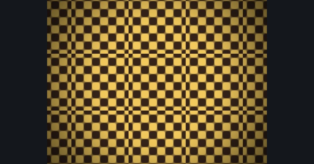 The target picture for the shader challenge "Pulsing 3×3 tiled wave lattice with a dark vignette"