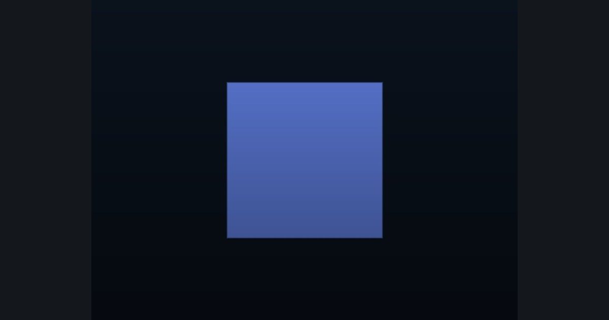 The target picture for the shader challenge "Square with a fade to dark at the bottom"