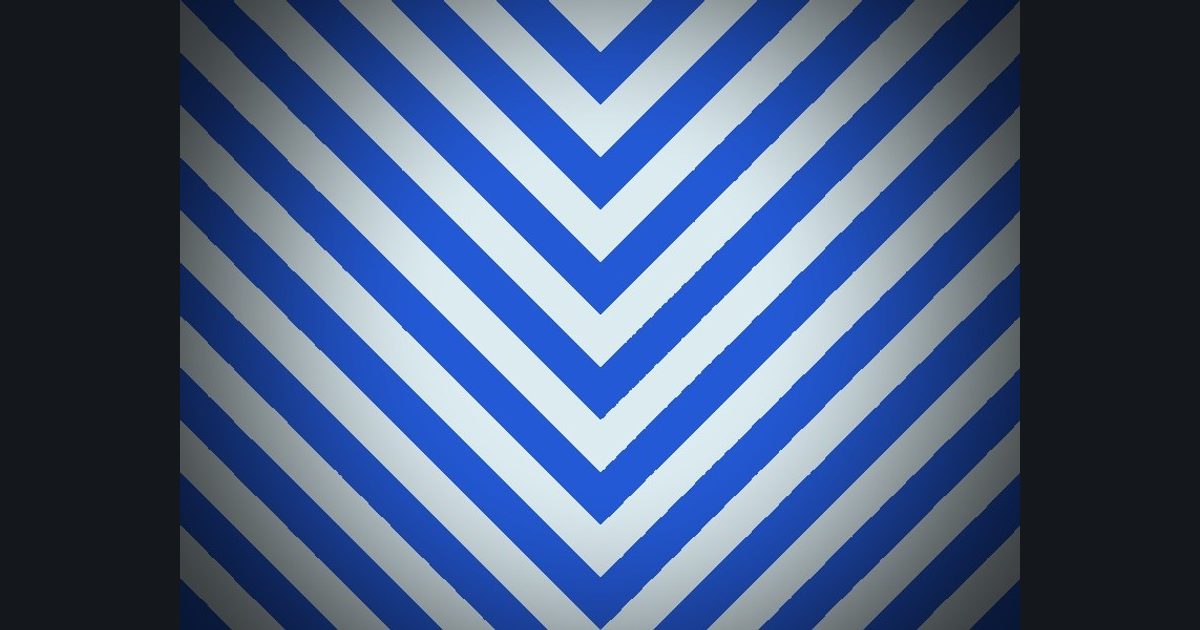 The target picture for the shader challenge "Mirrored stripes with a dark vignette"