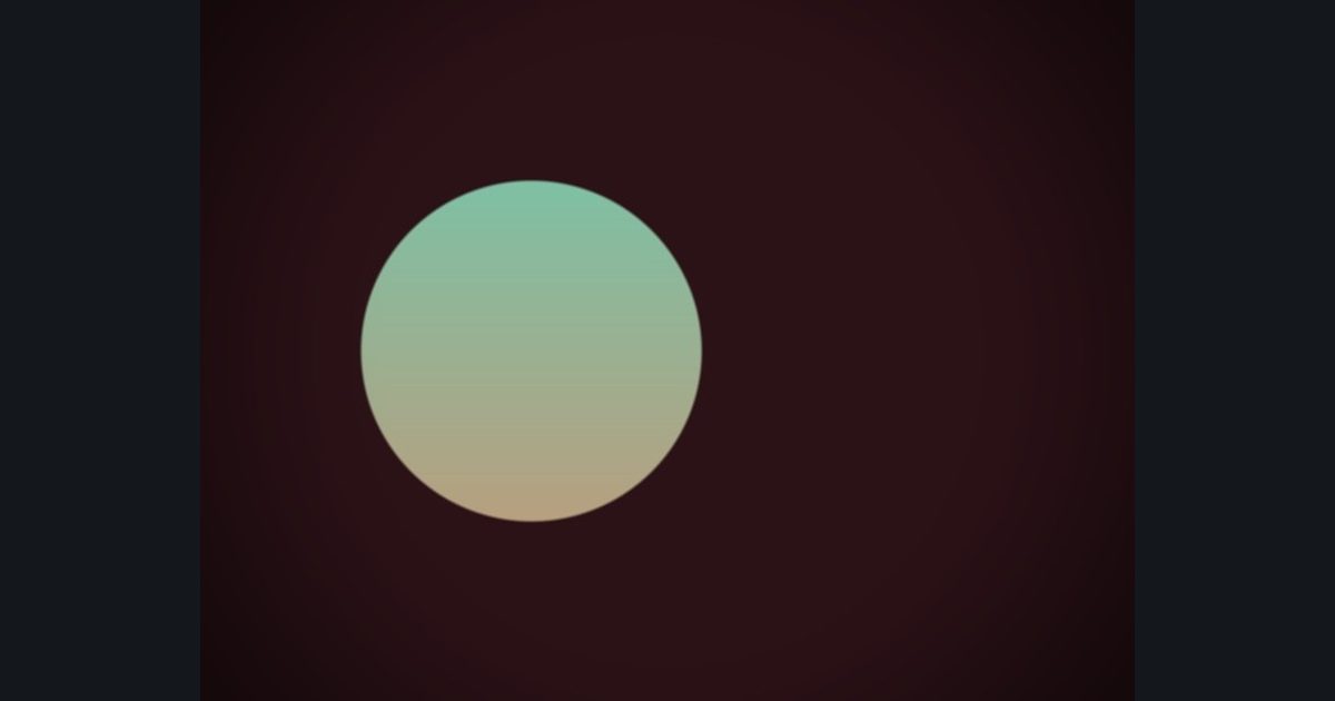 The target picture for the shader challenge "Scrolling circle with a dark vignette"