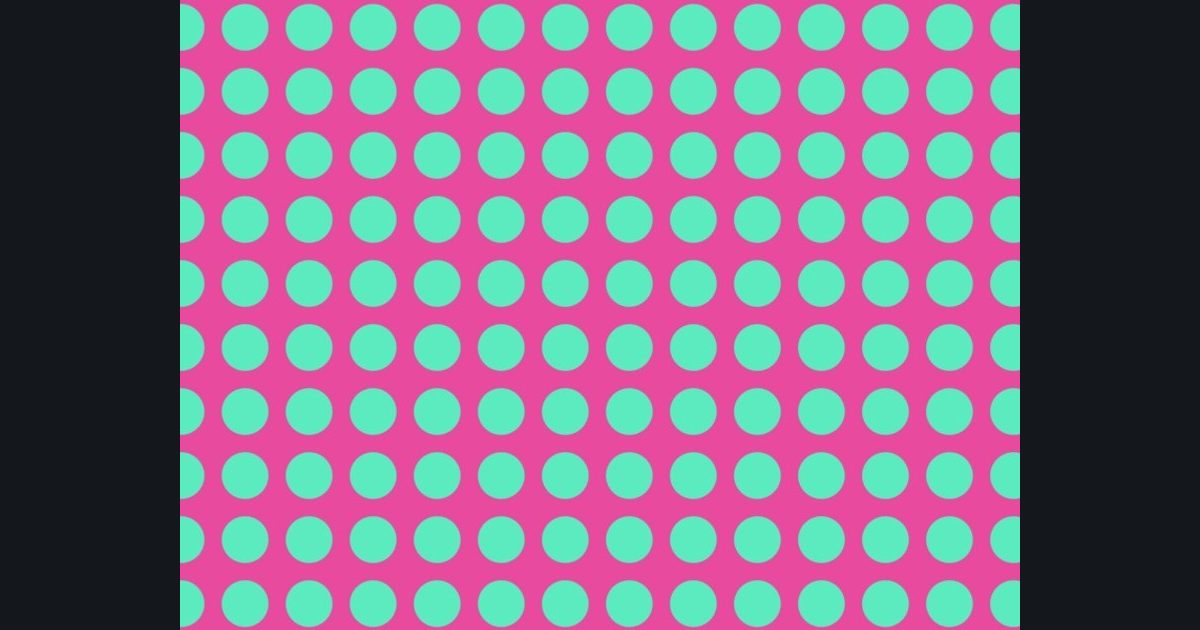 The target picture for the shader challenge "Pulsing scrolling dots"