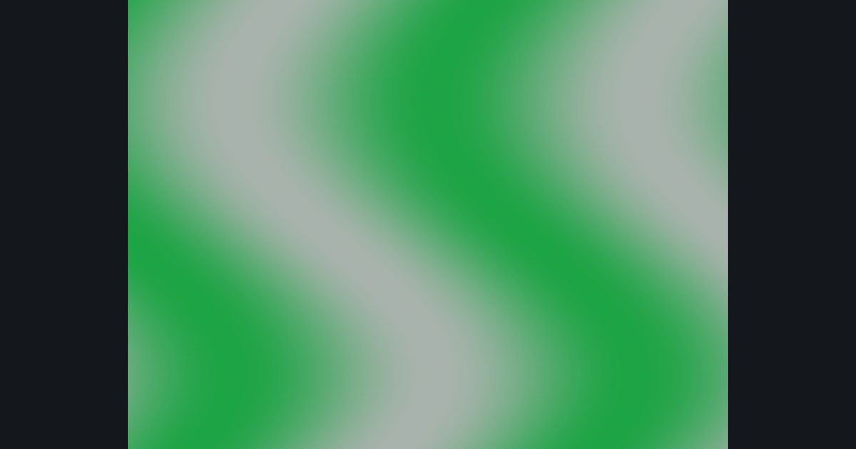 The target picture for the shader challenge "Rippling wavy bands with a pulsing brightness"