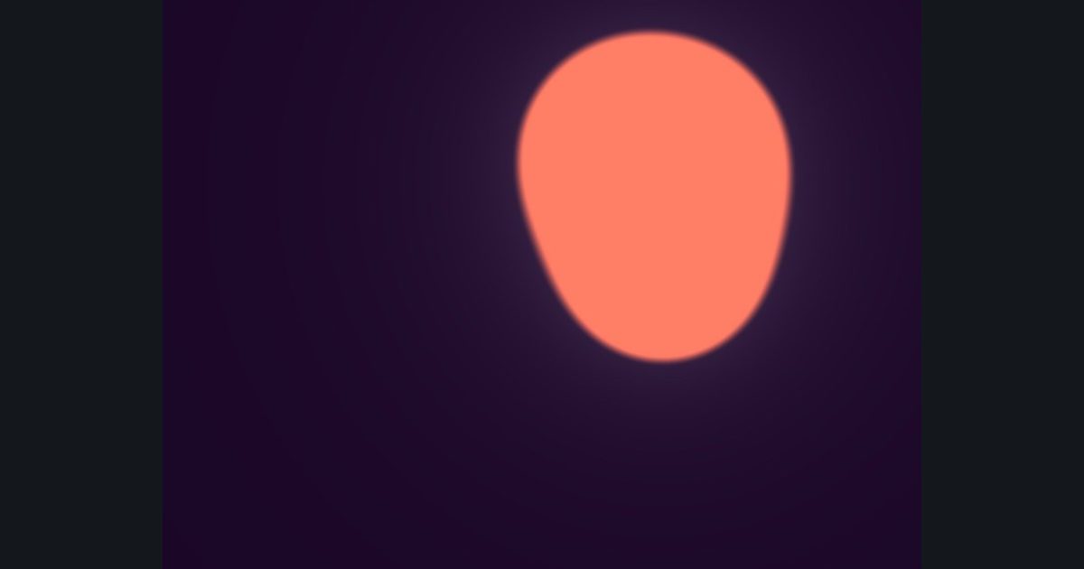 The target picture for the shader challenge "Lava lamp"