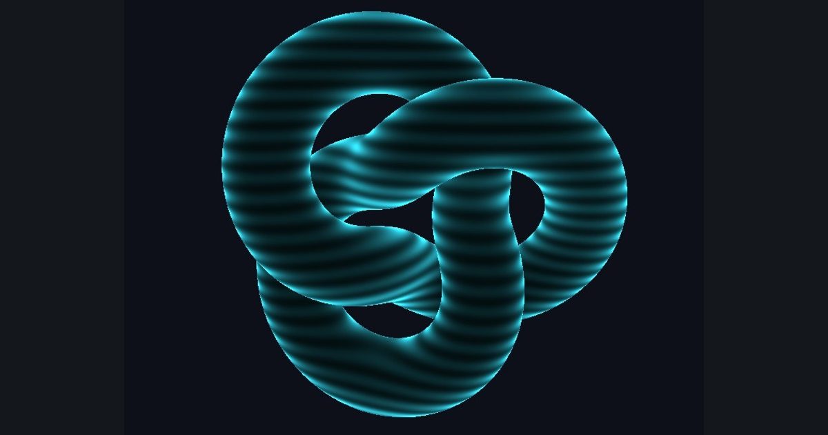 The target picture for the shader challenge "Hologram"