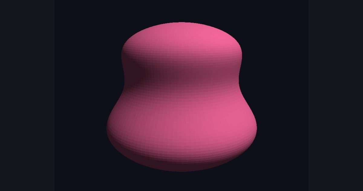 The target picture for the shader challenge "Wobbling jelly"