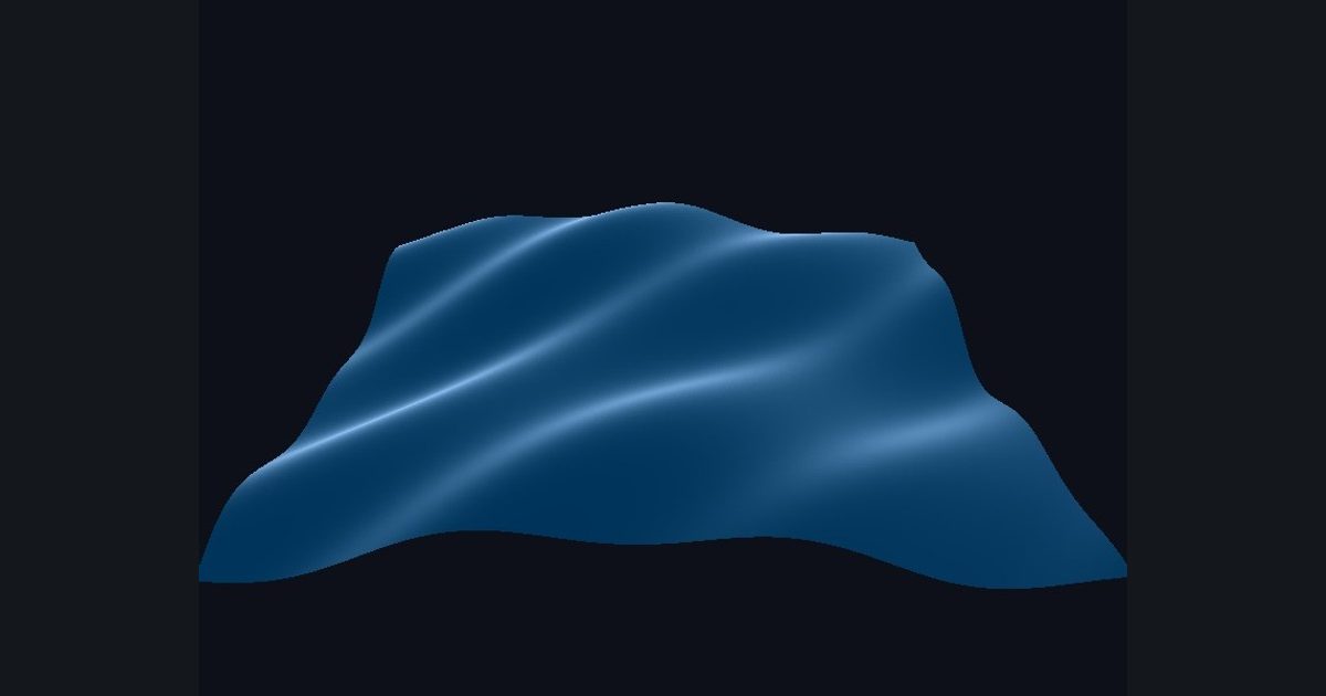 The target picture for the shader challenge "Ocean surface"
