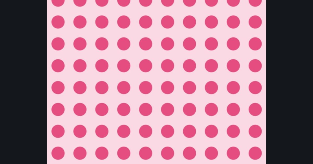 The target picture for the shader challenge "Polka dots"