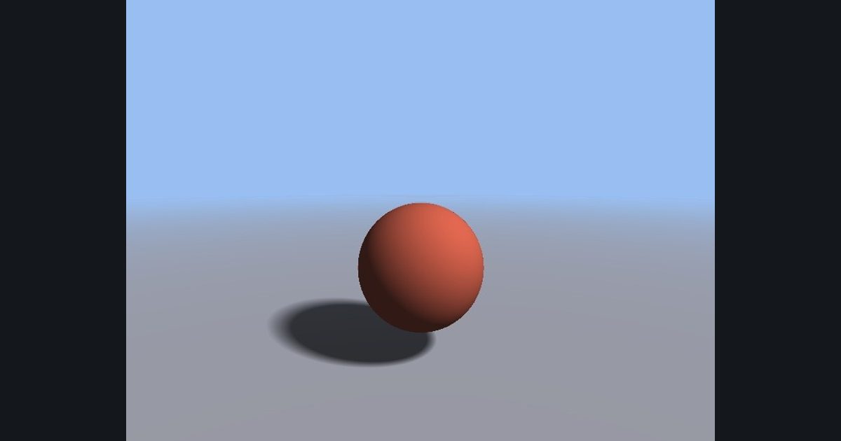 The target picture for the shader challenge "Soft shadows"