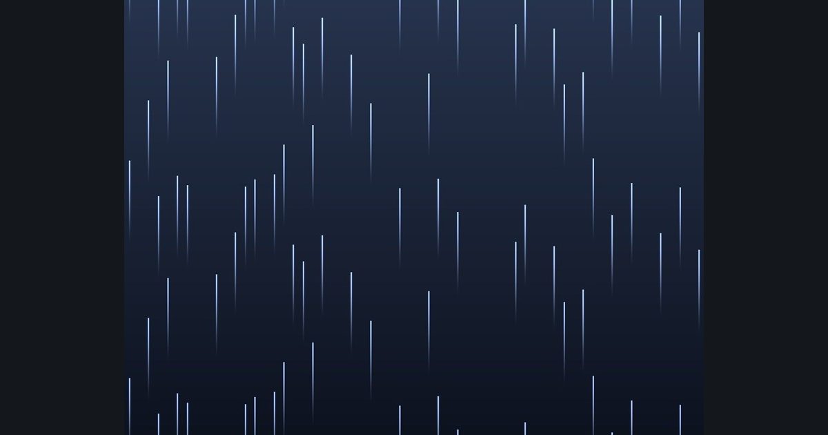 The target picture for the shader challenge "Heavy rain"