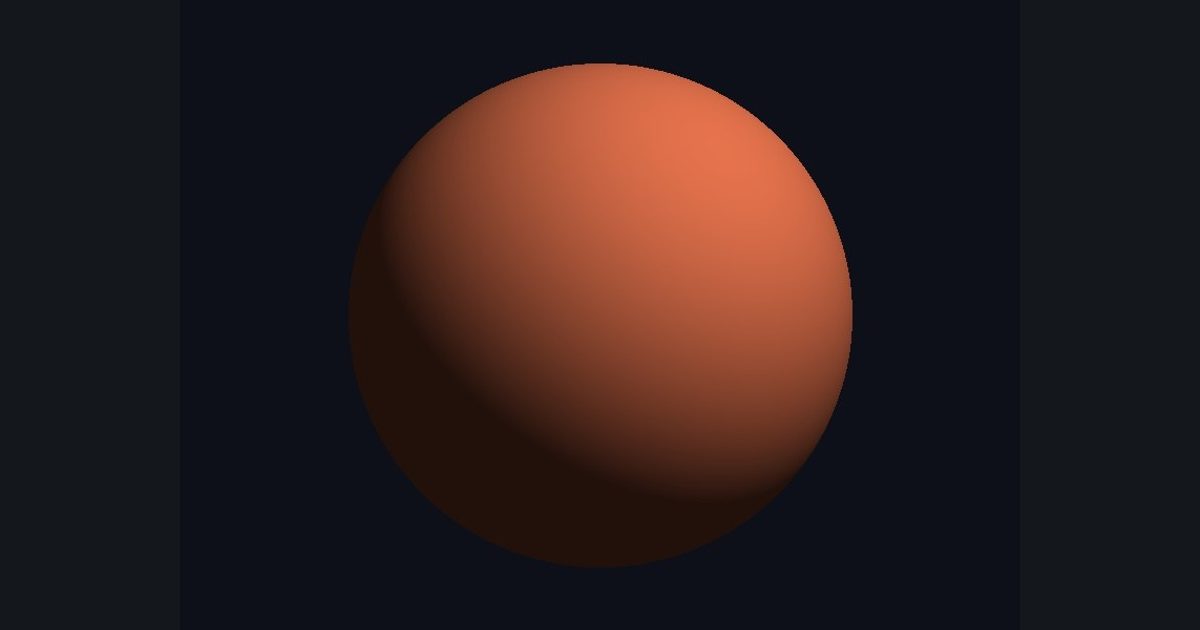 The picture produced by the shader in the lesson "Fake 3D: normals & light"