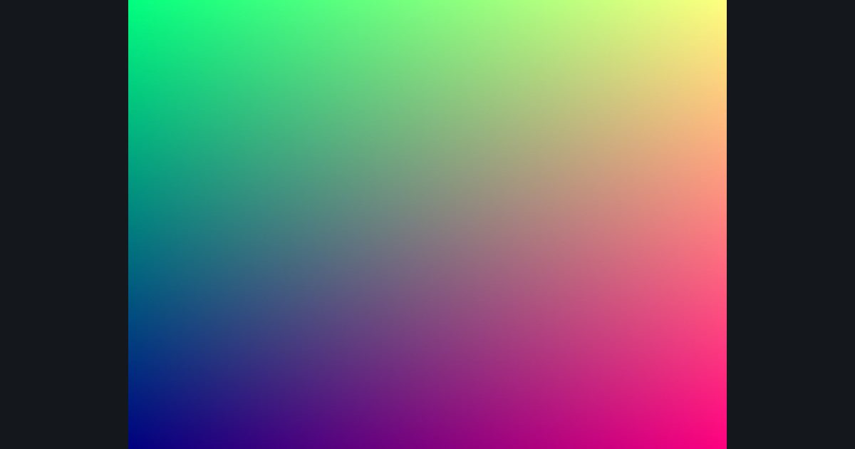 The picture produced by the shader in the lesson "Two axes"