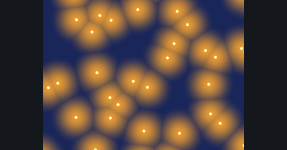 The target picture for the shader challenge "Cellular Voronoi"