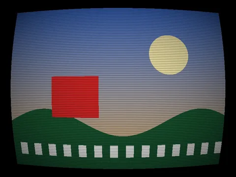 Target picture for CRT monitor