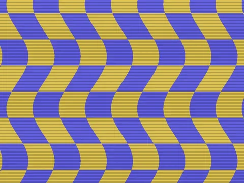 Target picture for Rippling checkerboard with scanlines
